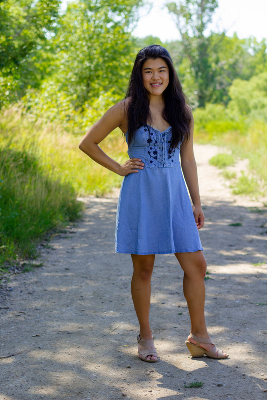 Senior picture in Fort Collins, CO